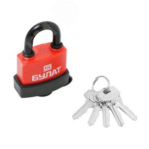Изображение товара Замок навесной Булат ВС 1-П42 ПЛ всепогодный 5кл. d=8мм (шт)