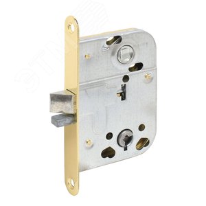 Изображение товара Защёлка АЛЛЮР 2014 PB золото для финских дверей с фиксатором б/о (шт)