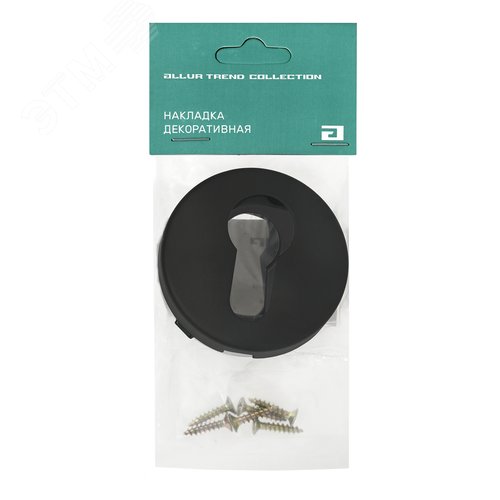 Накладка для ц/м АЛЛЮР 1800ET BL матовый черный - фото 3
