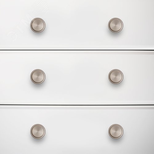 Ручка-кнопка мебельная StahlBuro AP2706 2шт., SN сатин - фото 2