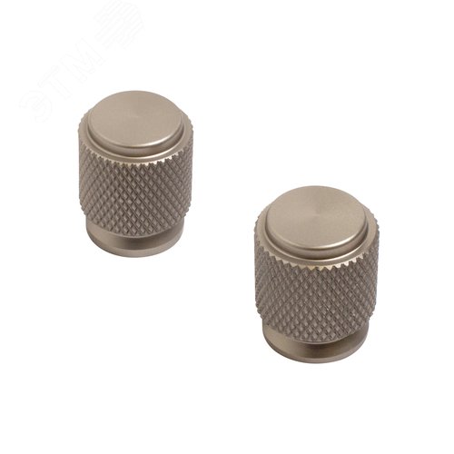 Ручка-кнопка мебельная StahlBuro AP2706 2шт., SN сатин - фото 1