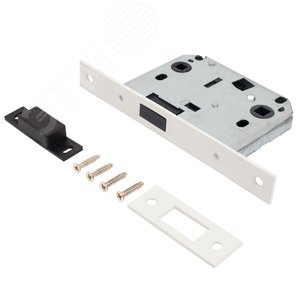 Изображение товара Защёлка Аллюр АРТ L7050-MS W матовый белый магнитная без ручек с фиксатором (шт)