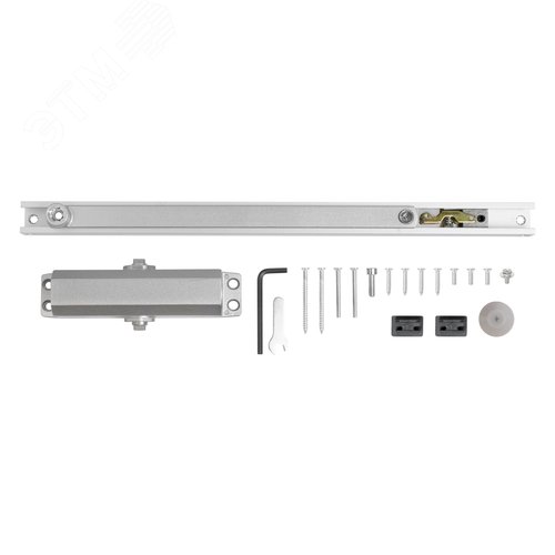 Доводчик дверной АЛЛЮР  COMFORT ДД 168/3-4 AH-S (до 100 кг) серебро - фото 7