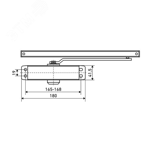 Доводчик дверной АЛЛЮР  COMFORT ДД 168/3-4 AH-S (до 100 кг) серебро - фото 8