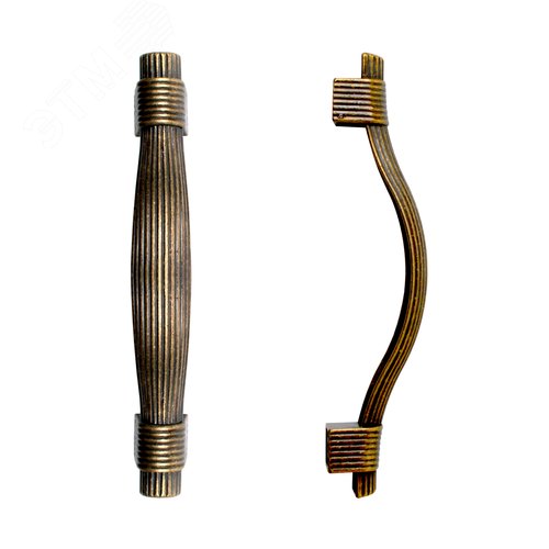 Ручка-скоба мебельная StahlBuro C2520-96 2шт., AB состаренная бронза - фото 2