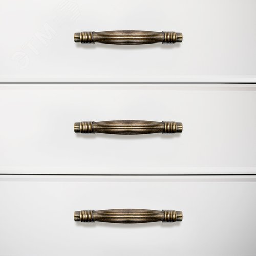 Ручка-скоба мебельная StahlBuro C2520-96 2шт., AB состаренная бронза - фото 3