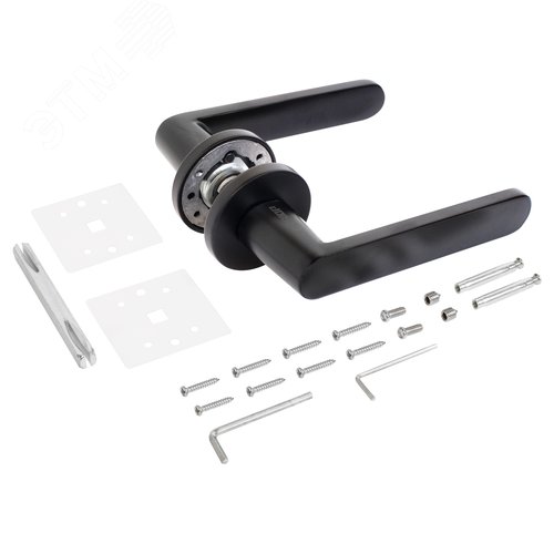 "Комплект ручек АЛЛЮР АРТ ""ВИТА"" BL (91150) матовый черный " - фото 2