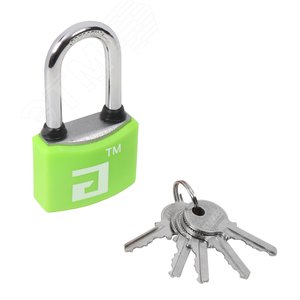 Изображение товара Замок навесной с цилиндровым механизмом секрета, АЛЛЮР ВС1Ч-364ПД зелёный (шт)