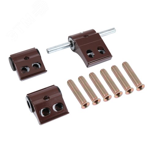 Петля дверная БУЛАТ ПН-153,5х96.8017 коричн - фото 4