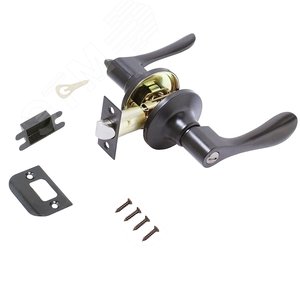 Изображение товара Защёлка СТАНДАРТ 8531 BK BL черная фикс (шт)