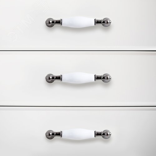 Ручка-скоба мебельная StahlBuro С2498-96 2шт., AS состаренное серебро - фото 3