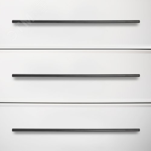 Ручка-скоба мебельная StahlBuro A8925-320 2шт., BL матовый черный - фото 3