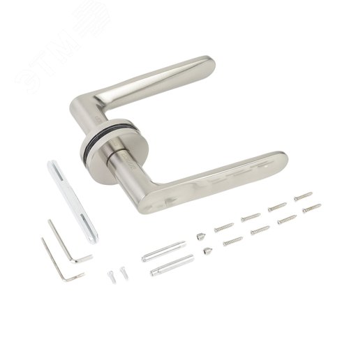 "Комплект ручек АЛЛЮР АРТ ""ДОНАТА"" SN (9380) мат.никель" - фото 3