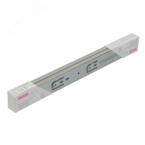 "Направляющие шариковые с доводчиком StahlBuro 35-350 /14""/ хром" - фото 2