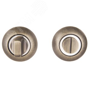 Изображение товара Завертка-фиксатор сантехническая для защелок, замков, задвижек к ручкам АЛЛЮР АРТ BK-R1 MAB (3132) бронза матовая (шт)