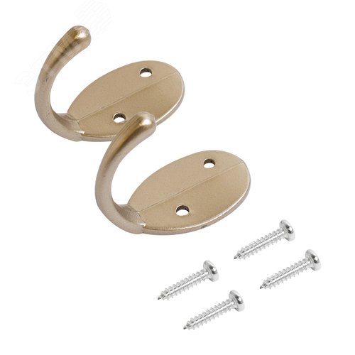 Крючок-вешалка  СТАНДАРТ 1089 SN мат. никель - фото 3