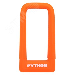 Изображение товара Замок навесной АВАНГАРД PYTHON 626 ORANGE силикон с креплением на раму всепогодный (шт)