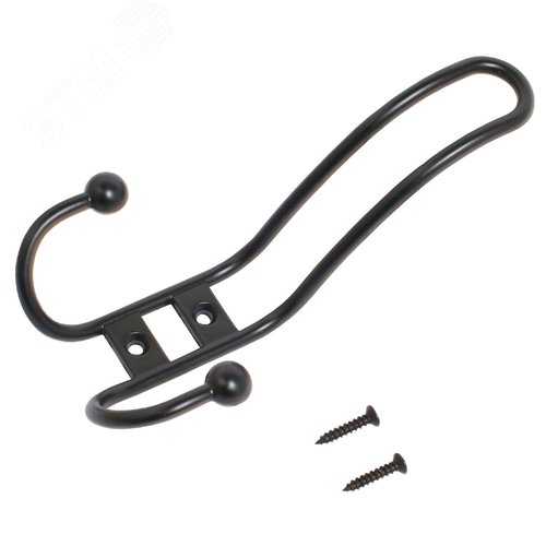 Крючок-вешалка StahlBuro 208 A BL матовый черный - фото 1