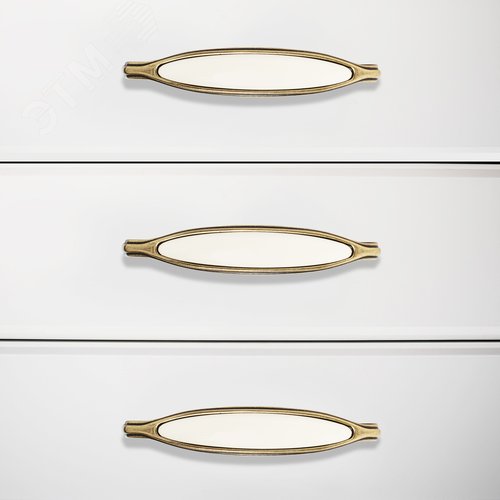 Ручка-скоба мебельная StahlBuro C0003-128 2шт., AB старая бронза - фото 6