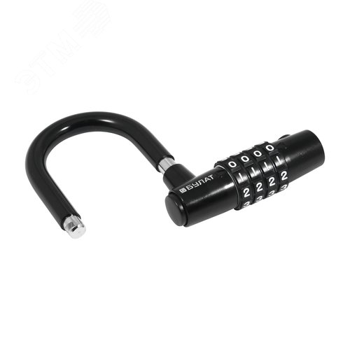 Замок навесной БУЛАТ ВС 944 кодовый черный - фото 5