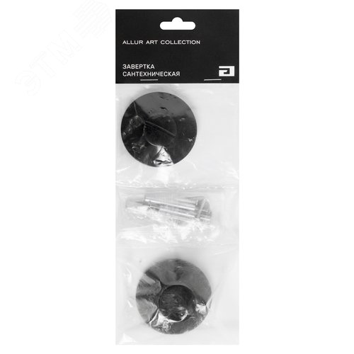 Сантехническая завертка к ручкам ALLUR ART COLLECTION BK-R4 BL(72150) матовый черный - фото 4
