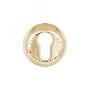 Изображение товара Накладка декоративная (комплект) под цилиндровый механизм замка, АЛЛЮР АРТ ET-R1 PB (3266) золото (шт)