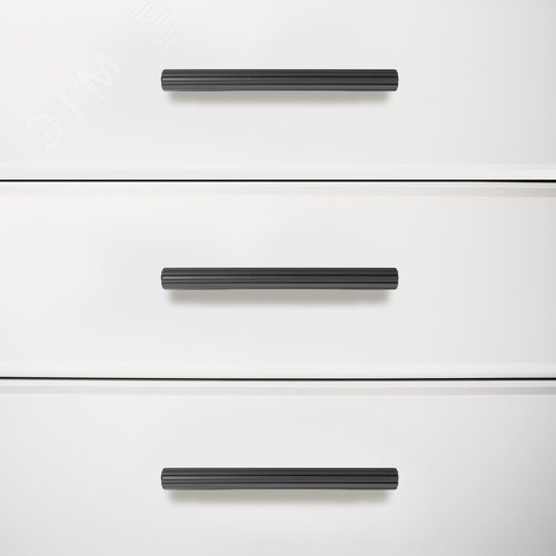 Ручка-скоба мебельная StahlBuro AP2313-96 2шт., BL матовый черный - фото 2