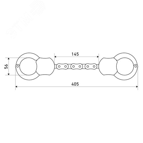Замок велосипедный  БУЛАТ ВС 005Ц (20х15х145) - фото 4