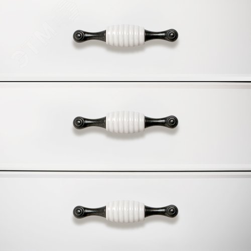 Ручка-скоба мебельная StahlBuro С2496-96 2шт., BL матовый черный - фото 2