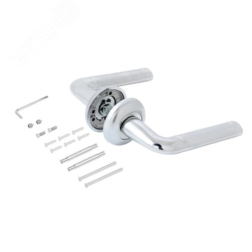 Комплект ручек СТАНДАРТ P28 SN/CP мат.никель/хром - фото 2