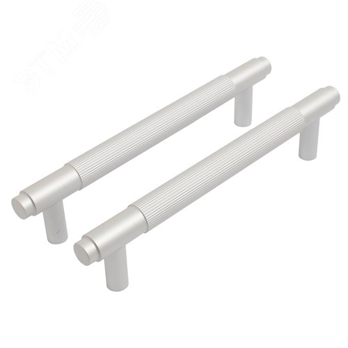 Ручка-скоба мебельная StahlBuro AP2309-128 2шт., W матовый белый хром - фото 1