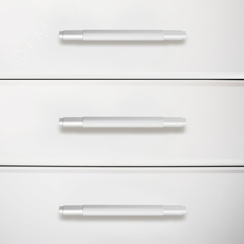 Ручка-скоба мебельная StahlBuro AP2309-128 2шт., W матовый белый хром - фото 6