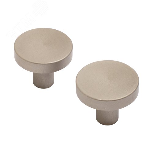 Ручка-кнопка мебельная StahlBuro AP2401 2шт., SN сатин - фото 1