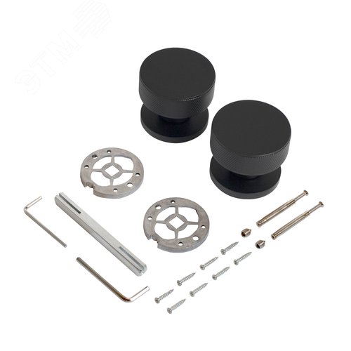 "Комплект ручек ALLUR ART COLLECTION ""IDEALE"" BL (57150) матовый черный " - фото 5