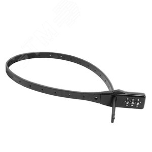 Изображение товара Замок навесной Булат ВС 455 НС (11*530) ЧЕРНЫЙ кодовый с нерж. тросом (шт)