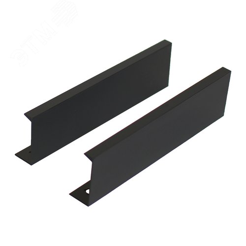 Ручка-профиль мебельная StahlBuro A306-128 2шт., BL матовый черный - фото 1