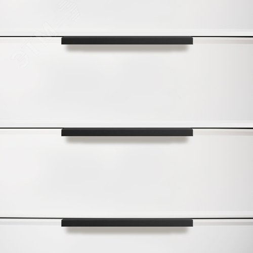 Ручка-профиль мебельная StahlBuro A306-128 2шт., BL матовый черный - фото 5