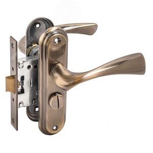 Изображение товара Защелка БУЛАТ ЗЩ1-Д03.01 (Л) НОМОС бронза ЛЕВАЯ ВНУТР/ПРАВАЯ НАРУЖНЯЯ с фиксацией (шт)