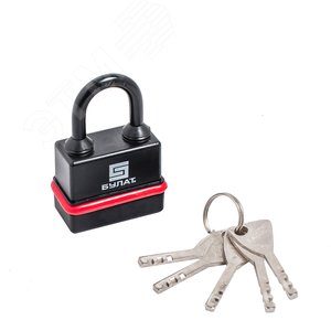 Изображение товара Замок навесной Булат ВС 3-Н55 ПЛ всепогодный 5кл. d=8мм (шт)