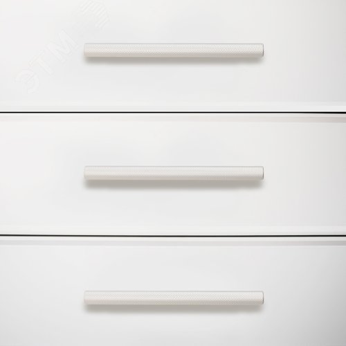 Ручка-скоба мебельная StahlBuro AP2315-128 2шт., W матовый белый хром - фото 6