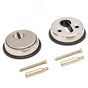 Изображение товара Накладка декоративная 2шт под цилиндровый механизм замка АЛЛЮР Н-01 никель матовый (шт)