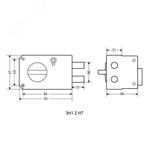 Замок накладной АЛЛЮР ЗН1.2 НТ - фото 5