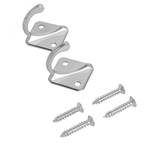 Крючок-вешалка  СТАНДАРТ 1011 CP хром - фото 2