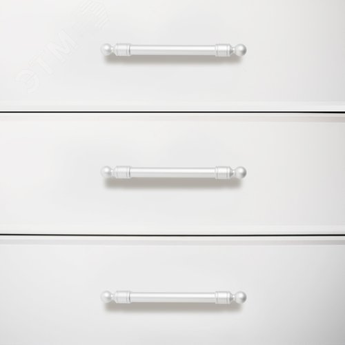 Ручка-скоба мебельная StahlBuro AP2306-96 2шт., W матовый белый хром - фото 2