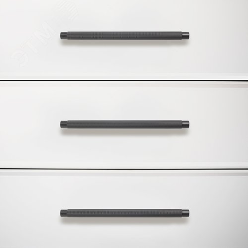 Ручка-скоба мебельная StahlBuro AP2308-128 2шт., BL матовый черный - фото 6