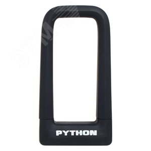 Изображение товара Замок навесной АВАНГАРД PYTHON 626 BLACK силикон с креплением на раму всепогодный (шт)