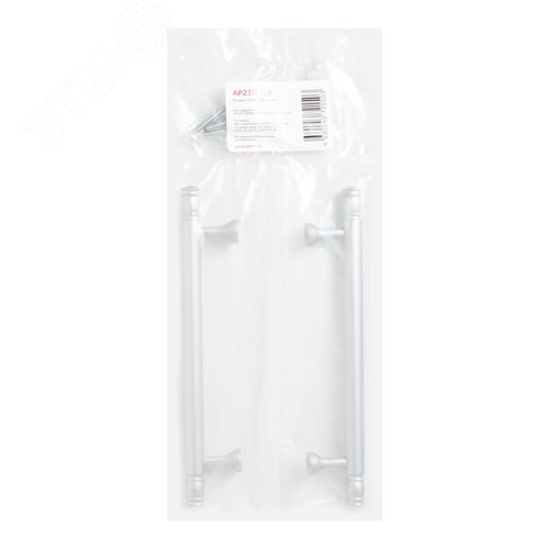 Ручка-скоба мебельная StahlBuro AP2311-128 2шт., W матовый белый хром - фото 5