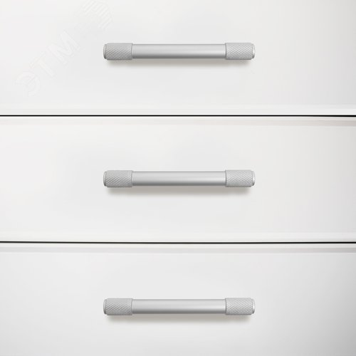 Ручка-скоба мебельная StahlBuro AP2307-96 2шт., W матовый белый хром - фото 2