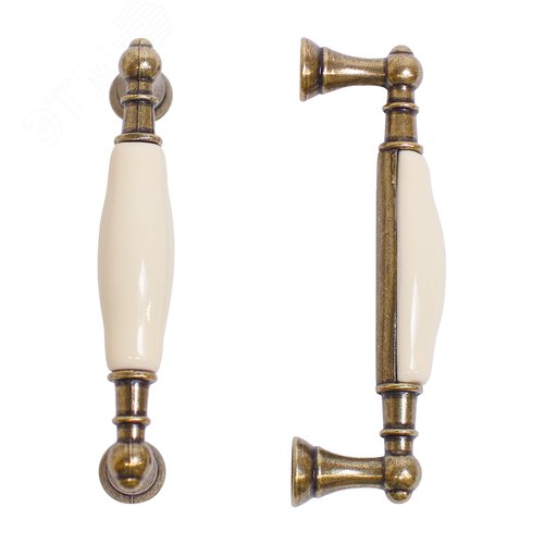 Ручка-скоба мебельная StahlBuro C2499-96 2шт., AB состаренная бронза - фото 2