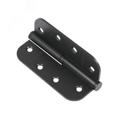 Петля дверная СТАНДАРТ 100х70х2,5 1BB-R (R14) BL матовый черный правая - фото 1